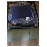 blankets and eggshell foam