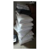 Stack of pillows and bedding