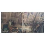 Tools, hockey sticks, etc.