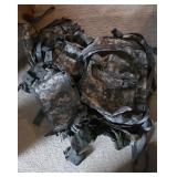 Camo backpack and accessories