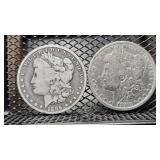Morgan Silver Dollars, see photo