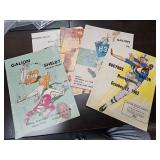 Assorted Vintage Football Programs