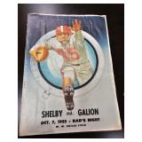 1955 Shelby Vs. Galion Football Program