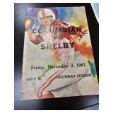 1961 Shelby Football Program