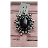 Amethyst Size 7 German Silver Ring