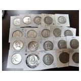 20 Franklin Half Dollars