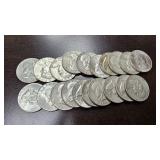 20 Franklin Half Dollars