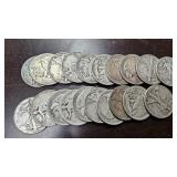 20 Walking Liberty Half Dollars