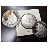 3- 90% Silver Half Dollars