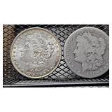 Morgan Silver Dollars, see photo