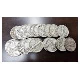20 Walking Liberty Half Dollars