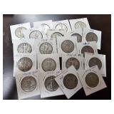 20 Walking Liberty Half Dollars