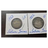 Pair of Silver Trimes