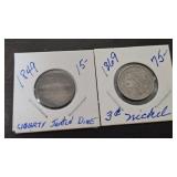 Pair of Seated Dimes