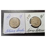 Pair of Flying Eagle Cents, see photos