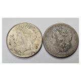 Peace & Morgan Silver Dollars