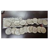 20 Assorted 90% Silver Half Dollars