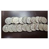 20 Franklin Half Dollars