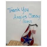 USA, teardrop shape suncatcher