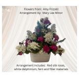 Red White & Blue Flower Arrangement