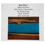 Blue River Walnut & Epoxy Charcuterie Board