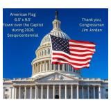 US Flag Flown over U.S. Capitol