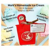 4 Pints for 4 Months by Mark's Ice Cream