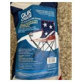 Camping Chair with Flag Print