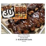 Old 30 BBQ Gift Cards