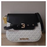 Michael Kors Crossbody Purse- Vanilla & Black
