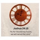 Joshua 24:15  Clock by Jeff Swearingen