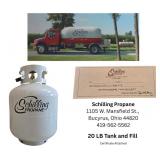 20# Tank & Fill by Schilling Propane