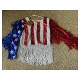 Patriotic Sequinned Top Woman's Small