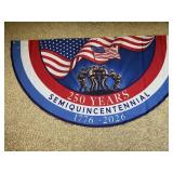 250th Bunting with Grommets 36'X72'