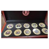 Donald Trump Coin Collection in Wood Box