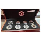 Donald Trump Coin Collection in Wood Box