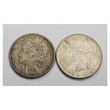 Pair of Silver Dollars