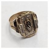 10Kt Gold Class Ring  12.8g