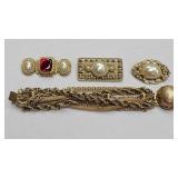 Assorted Vintage Jewelry, See Photo