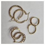 14Kt Gold Earrings 3.8g