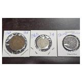 2 Cent, 3 Cent & Shield Nickel