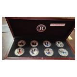 Donald Trump Coin Collection in Wood Box