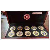 Donald Trump Coin Collection in Wood Box