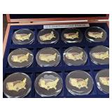 Donald Trump Coin Collection in Wood Box
