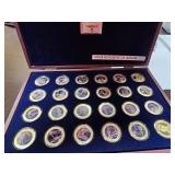 Donald Trump Coin Collection in Wood Box