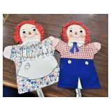 Vintage Raggedy Ann & Andy Puppets