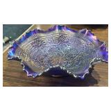 Northwood Embroidered Mums Carnival Bowl