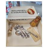 Small Collectibles in Cigar Box