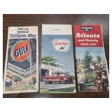 Vintage Road maps, Gulf, Standard Oil, Sinclair