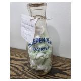 Tall Round Qt. Independent Dairies Lima Ohio